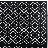 Sudzendf Outdoor and Indoor Freestanding Decorative Privacy Screen Metal Privacy Screen, Fence Panels in Black