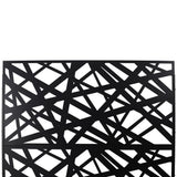 Sudzendf Outdoor and Indoor Freestanding Decorative Privacy Screen Metal Privacy Screen, Fence Panels in Black