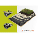 Techno Earth 9 ft. x 17 ft. x 4 inch Geocell Black Honeycomb Ground Grid HDPE Plastic Paver (160 sq. ft.)