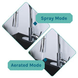 TEHILA 19 Gal. Black Utility Sink Set with Chrome High-Arc Pull-Down Faucet