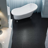 Tidoin Outdoor 1 ft. x 1 ft. Composite Deck Tile in Black(24 Per Box)