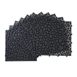 Tidoin Outdoor 1 ft. x 1 ft. Composite Deck Tile in Black(24 Per Box)