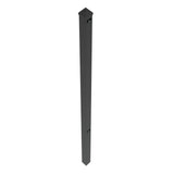 TuffBilt Dillon 2 in. x 2 in. x 70 in. Black Aluminum Fence Line Post