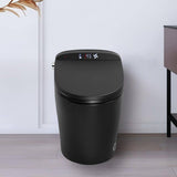 UPIKER 12-in-1 Elongated Bidet Toilet in Black with Heated Seat and Auto Flush