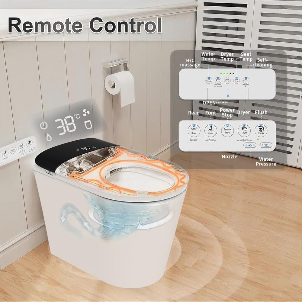 UPIKER 1.06 GPF Smart Toilet with Heated Seat and Auto Flush