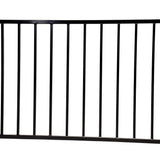 US Door and Fence Pro Series 32 in. H x 8 ft. W Spaced Bar Flat Metal Fence Panel