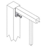 US Door and Fence Pro Series 32 in. H x 8 ft. W Spaced Bar Flat Metal Fence Panel