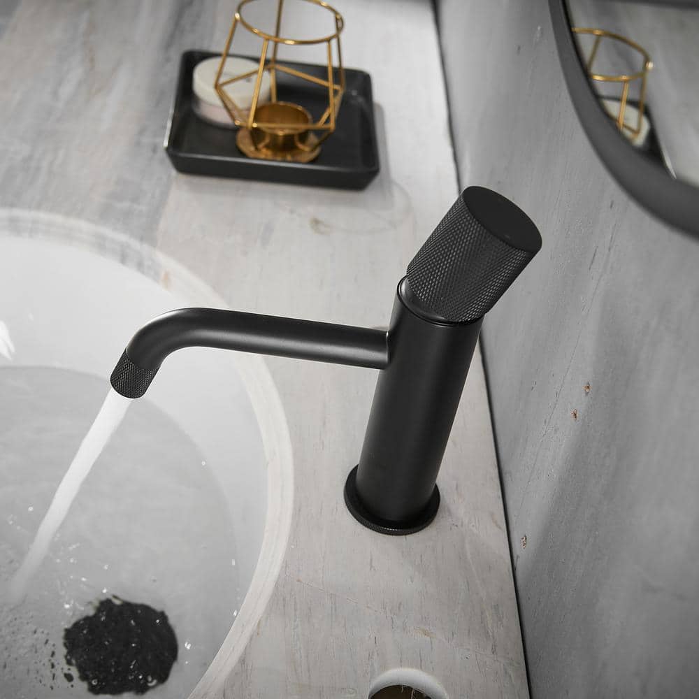 Lukvuzo Modern Commercial Black Bathroom Sink Faucet & Mixer