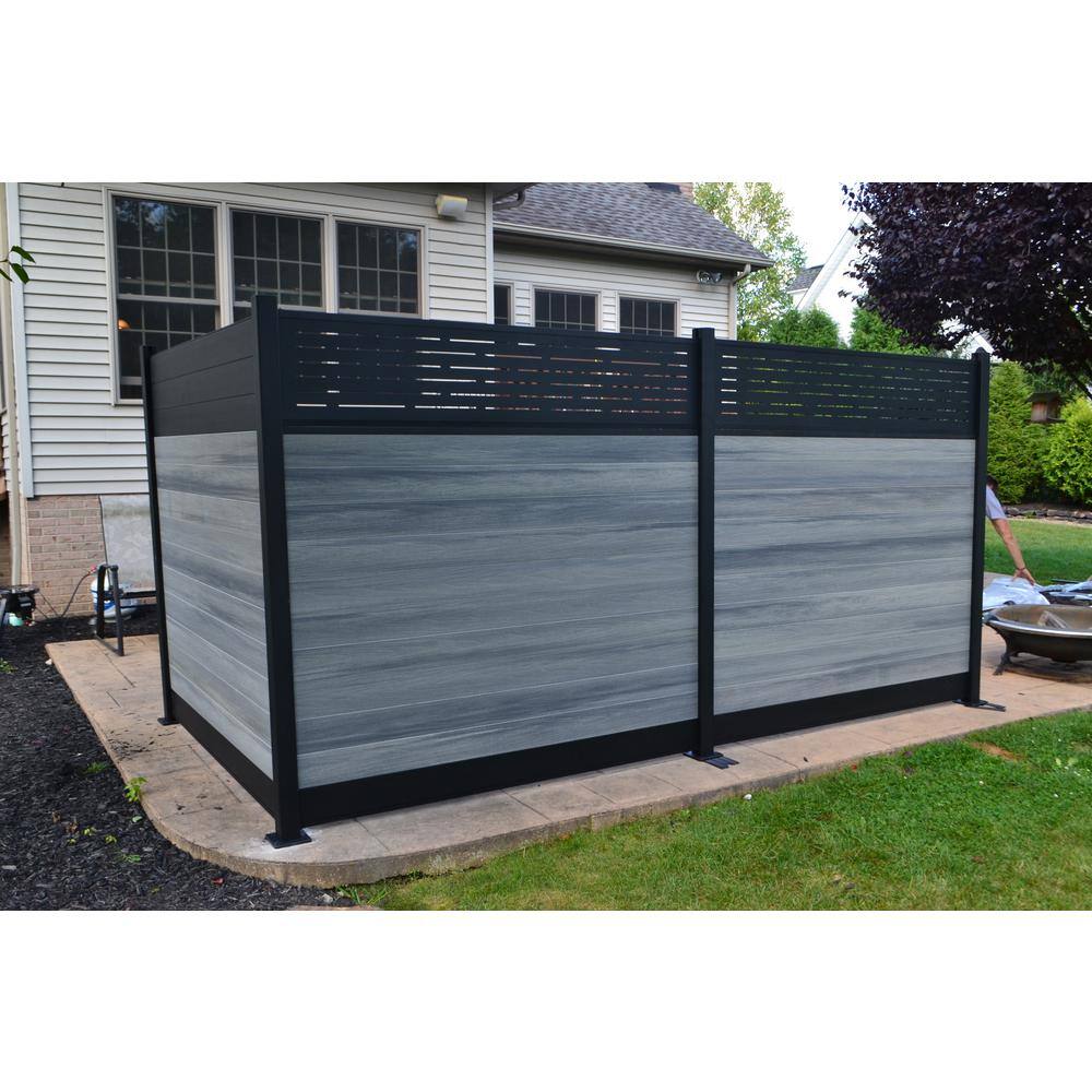 Veranda Euro Style 4 ft. Surface Mount Fence Post Kit