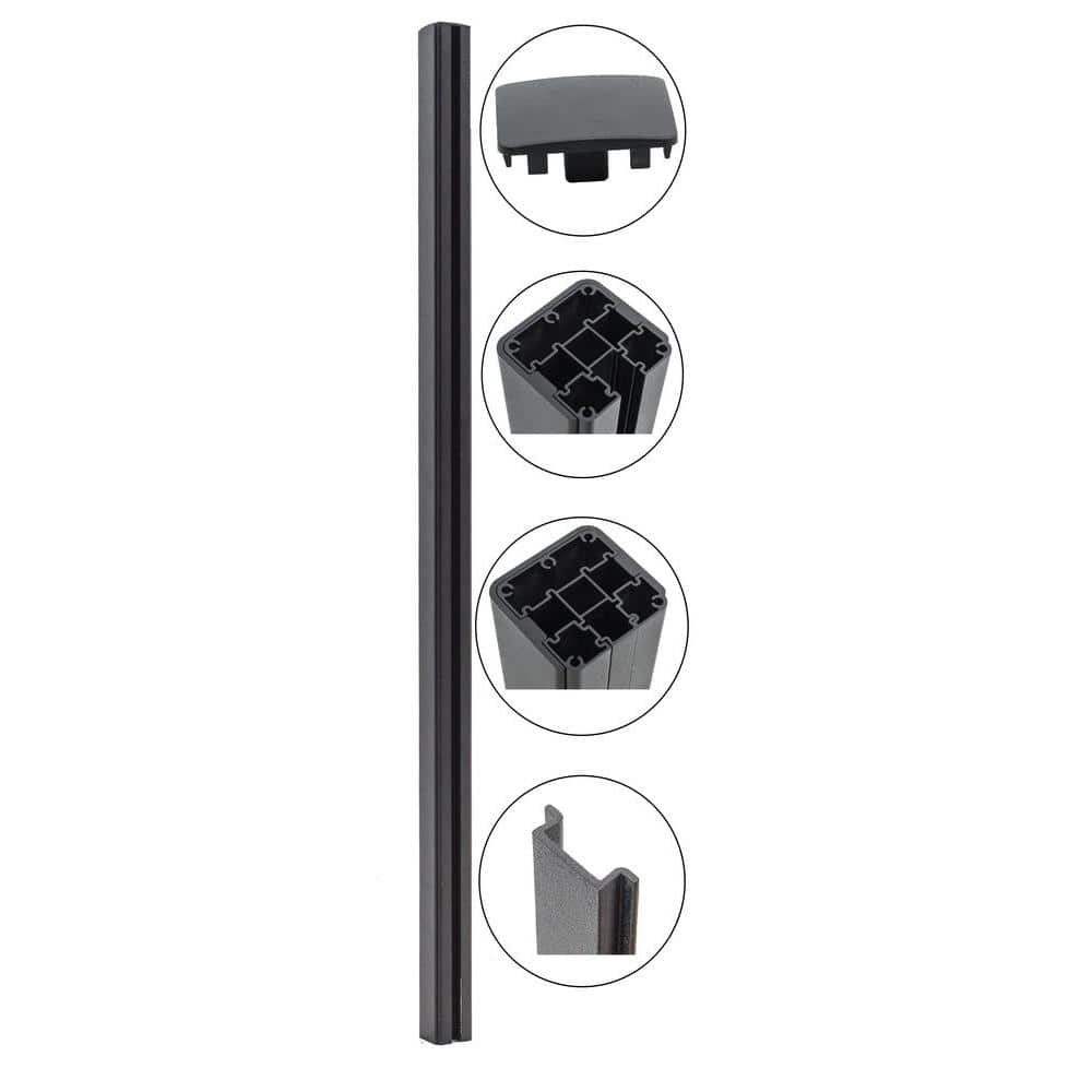 Veranda Euro Style 8 ft. Heavy Duty Fence Gate Post Kit
