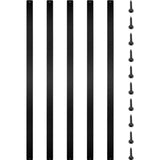 VEVOR 29.5 in. x 1 in. Deck Balusters Staircase Baluster Aluminum Alloy Deck Rail Metal Spindles for Outdoor (76-Pack)