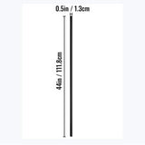 VEVOR 44 in. x 0.5 in. Deck Balusters Staircase Baluster Black Iron Deck Railing Square Baluster for Outdoor (16-Pack)