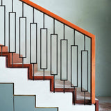 VEVOR 44 in. x 0.5 in. Deck Balusters Metal Deck Spindles Iron Staircase Baluster Black Baluster for Outdoor (10-Pack)