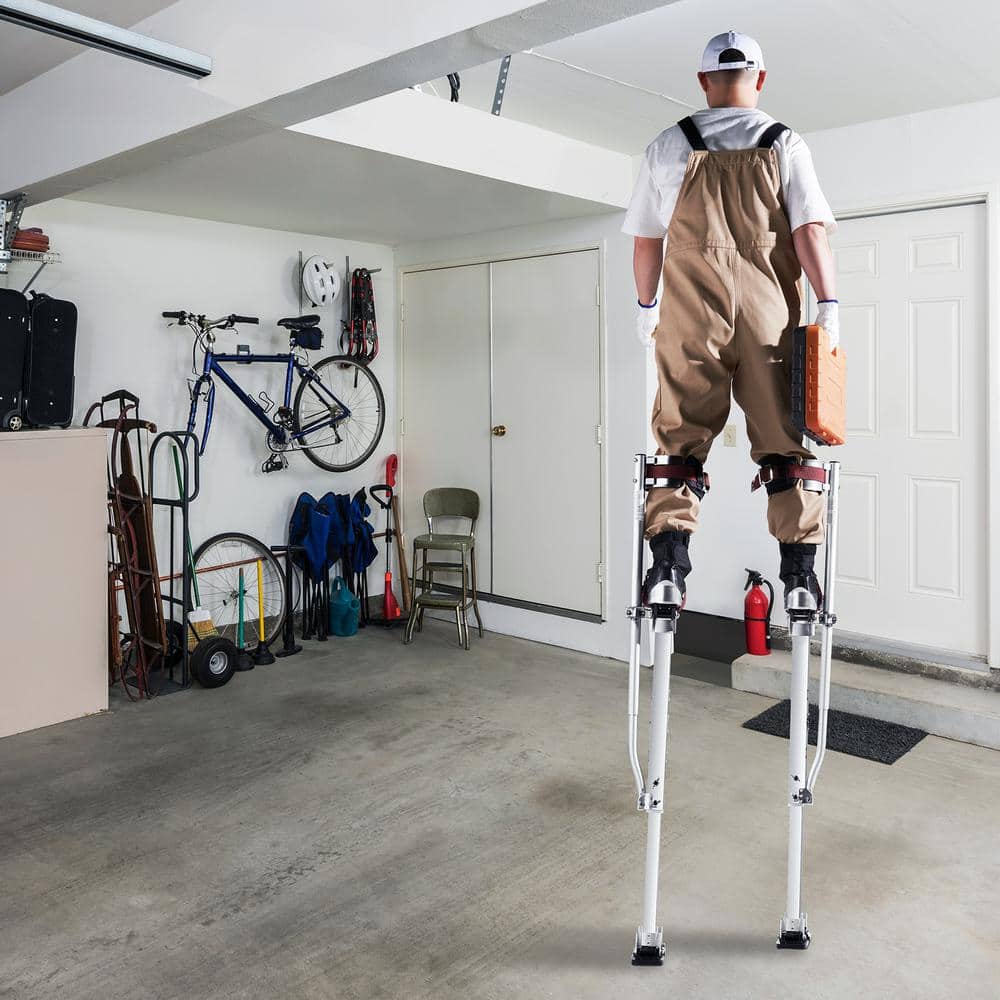 VEVOR Drywall Stilts 36 in. - 50 in. Adjustable Aluminum Tool Stilts Durable and Non-slip Work Stilts