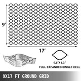 VEVOR Grass Grids 9 ft. x 17 ft. x 4 in. Geo Grid Driveway 153 sq. ft. Ground Pavers for Landscaping