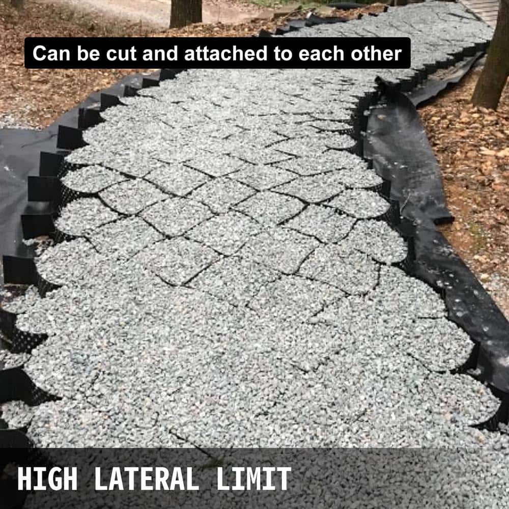 VEVOR Grass Grids 9 ft. x 17 ft. x 4 in. Geo Grid Driveway 153 sq. ft. Ground Pavers for Landscaping
