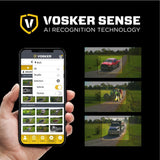 VOSKER Solar Powered Wireless 4G LTE Cellular Outdoor Bullet Security Camera with Rechargeable Battery