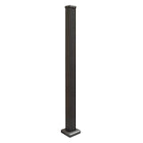 Weatherables Stanford 2.5 in. x 2.5 in. x 38 in. Textured Black Aluminum Post Kit