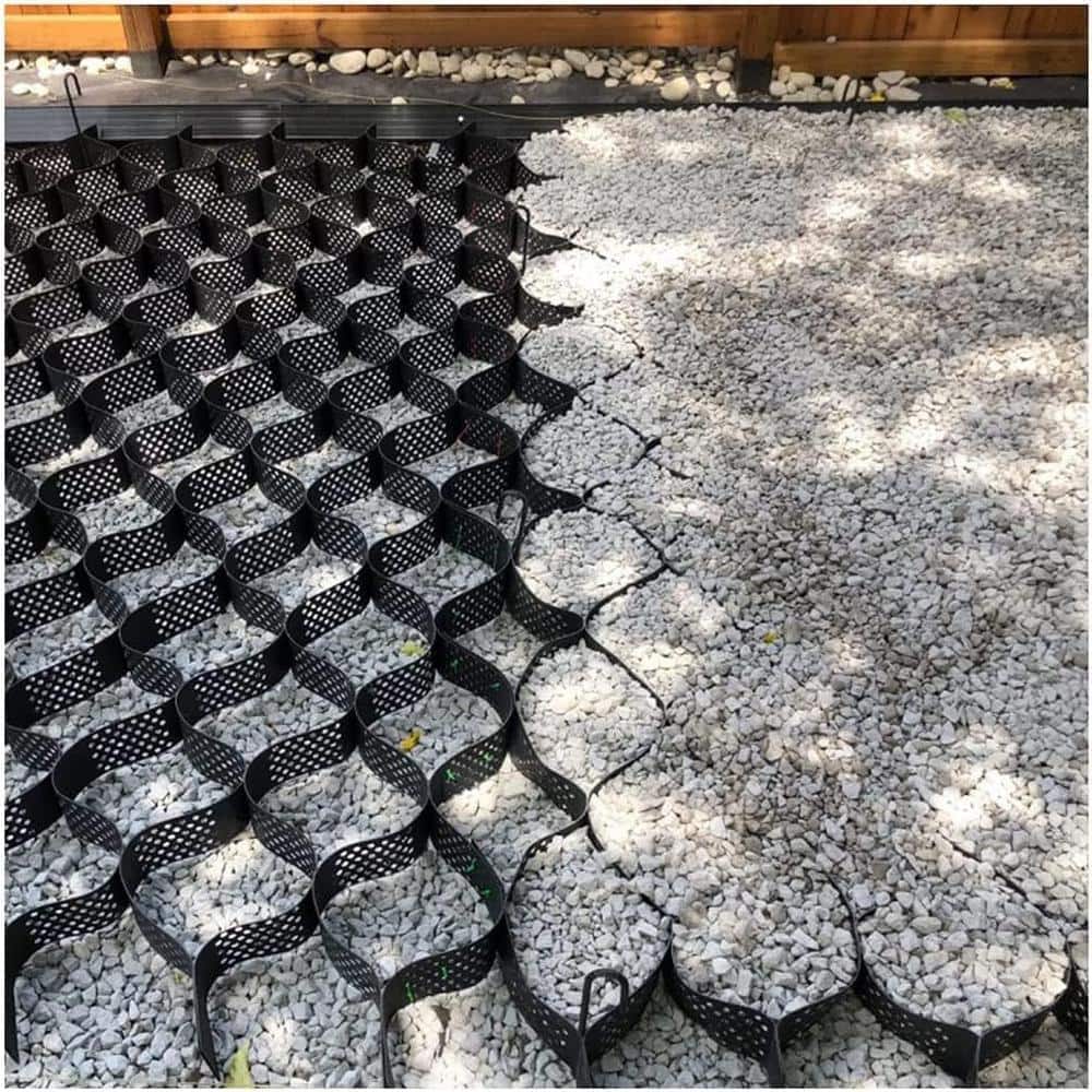 Wellco 10 ft. x 16.5 ft. x 2 in. S Series Plastic Ground Geo Grid Driveway Ground Pavers for Landscaping