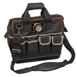 Klein Tools Tradesman Pro Lighted Tool Bag, 31 Pockets, 15.25 x 14 x 8 in (Model 55431)