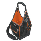 Klein Tools Tradesman Pro Tool Tote, 20-Pocket Tool Bag, 8-Inch, 8.75 x 8.75 x 17 in, 1680D Ballistic Polyester