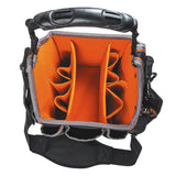 Klein Tools Tradesman Pro Tool Tote, 20-Pocket Tool Bag, 8-Inch, 8.75 x 8.75 x 17 in, 1680D Ballistic Polyester