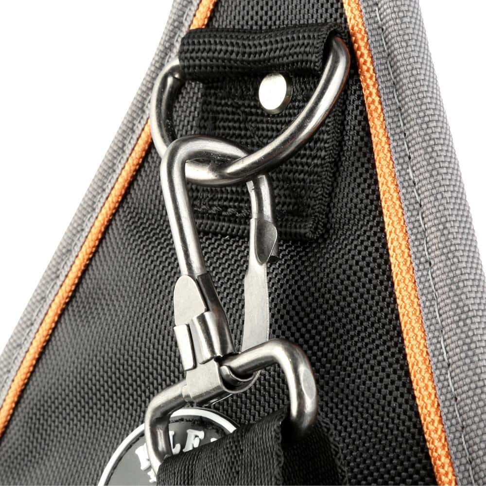Klein Tools Tradesman Pro Tool Tote, 20-Pocket Tool Bag, 8-Inch, 8.75 x 8.75 x 17 in, 1680D Ballistic Polyester