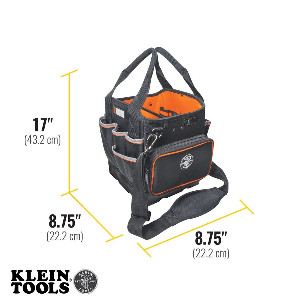 Klein Tools Tradesman Pro Tool Tote, 40 Pockets, 10-Inch (Model 5541610-14)