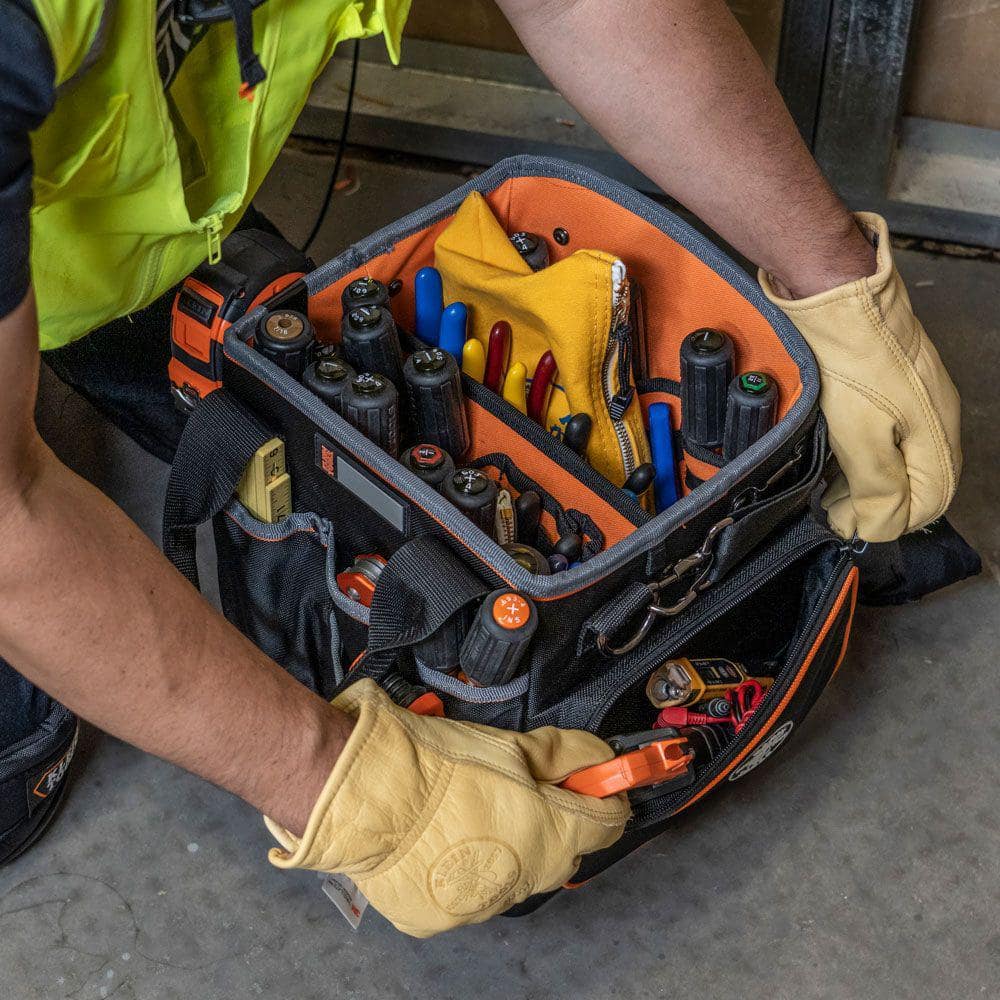 Klein Tools Tradesman Pro Tool Tote, 40 Pockets, 10-Inch (Model 5541610-14)