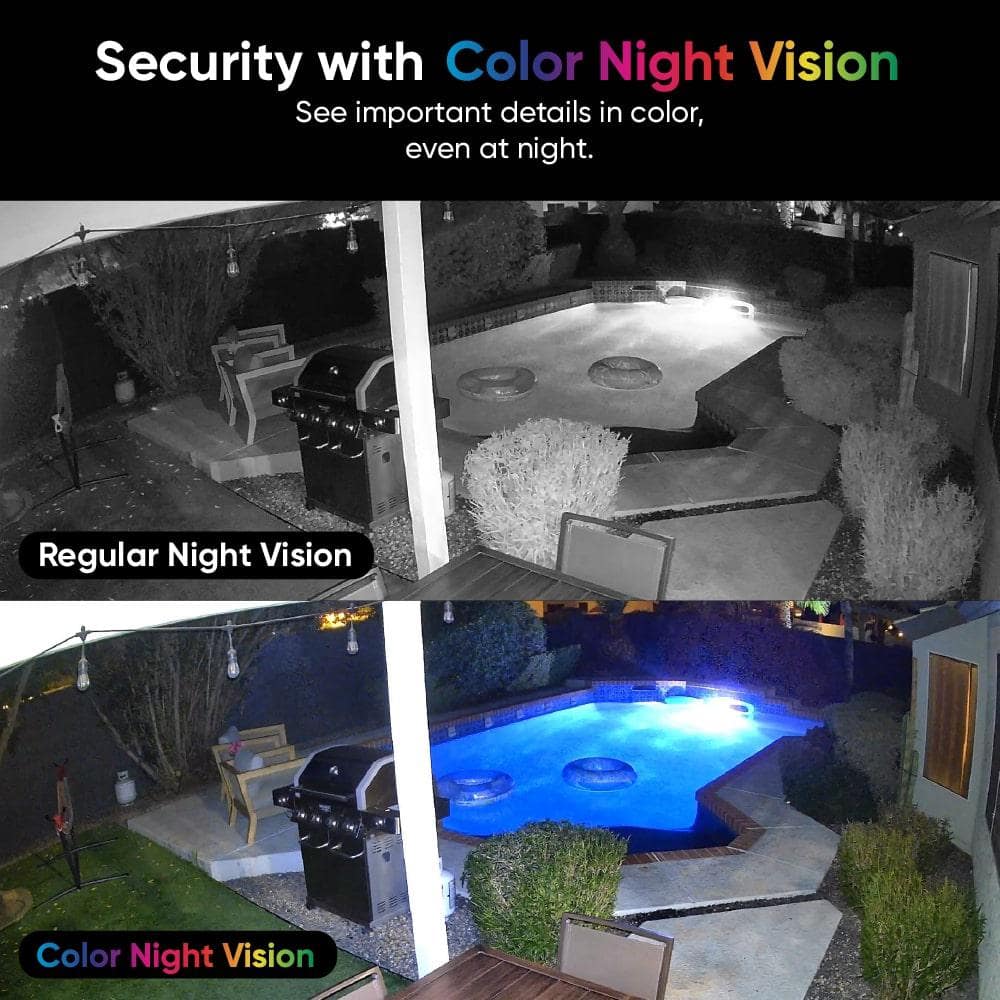 Wyze Cam v4 Wi-Fi 2.5K QHD Indoor/Outdoor Plug-In Smart Home Security Camera, Color Night Vision, 2-Way Audio (Black)