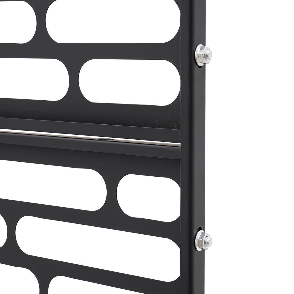 YIYIBYUS Black 6.2 ft. x 2.9 ft. Outdoor Privacy Fence Screen Indoor Outdoor Patio Garden Decorative Panels