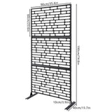 YIYIBYUS Black 6.2 ft. x 2.9 ft. Outdoor Privacy Fence Screen Indoor Outdoor Patio Garden Decorative Panels