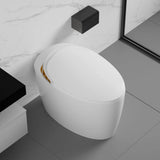 YSQCAR Elongated Smart Bidet Toilet, Black - Heated Seat & Warm Air Dryer