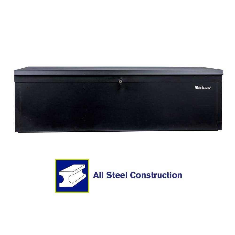 Montezuma 42 in. W x 16 in. D Black Steel Top Tool Chest Locking Portable Utility Box