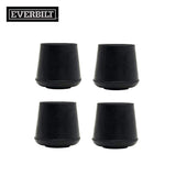 Everbilt 7/8 in. Black Rubber Leg Tips, Anti-Skid Furniture Floor Protectors (4-Pack)