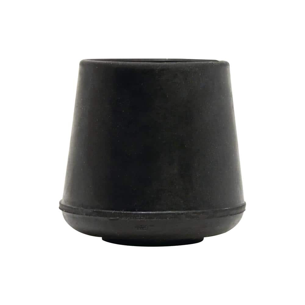 Everbilt 1 in. Black Rubber Leg Tips (4-Pack)