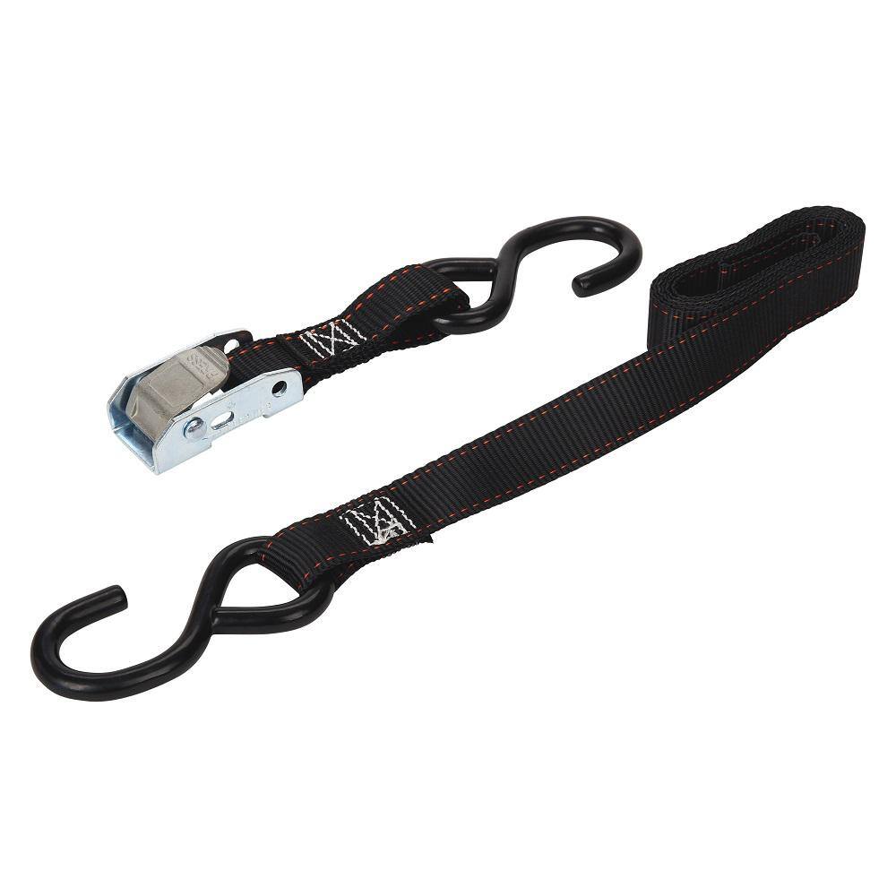 Keeper 1 in. x 6 ft. 400 lbs Motorcycle Cam Buckle Tie-Down, 2-Pack