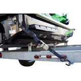 Keeper 8 ft. x 1 in. Stainless Steel Ratchet Tie-Down Straps, 500 lbs. WLL (2-Pack)