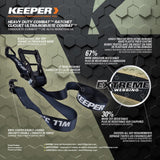 Keeper 2 in. x 27 ft. Combat Ratchet Tie-Down, Extreme Webbing, 3,333 lb WLL (2-Pack)