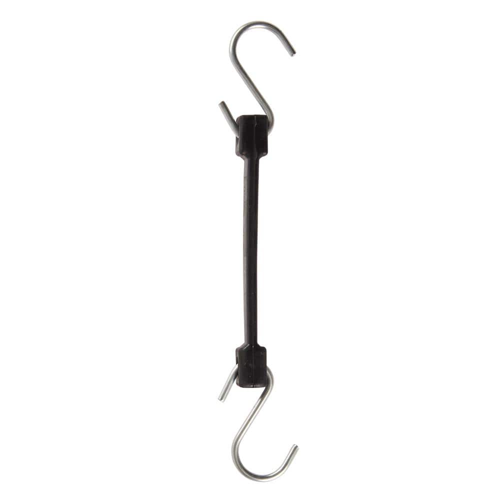 Keeper 10 in. EPDM Rubber Strap with Steel S-Hooks