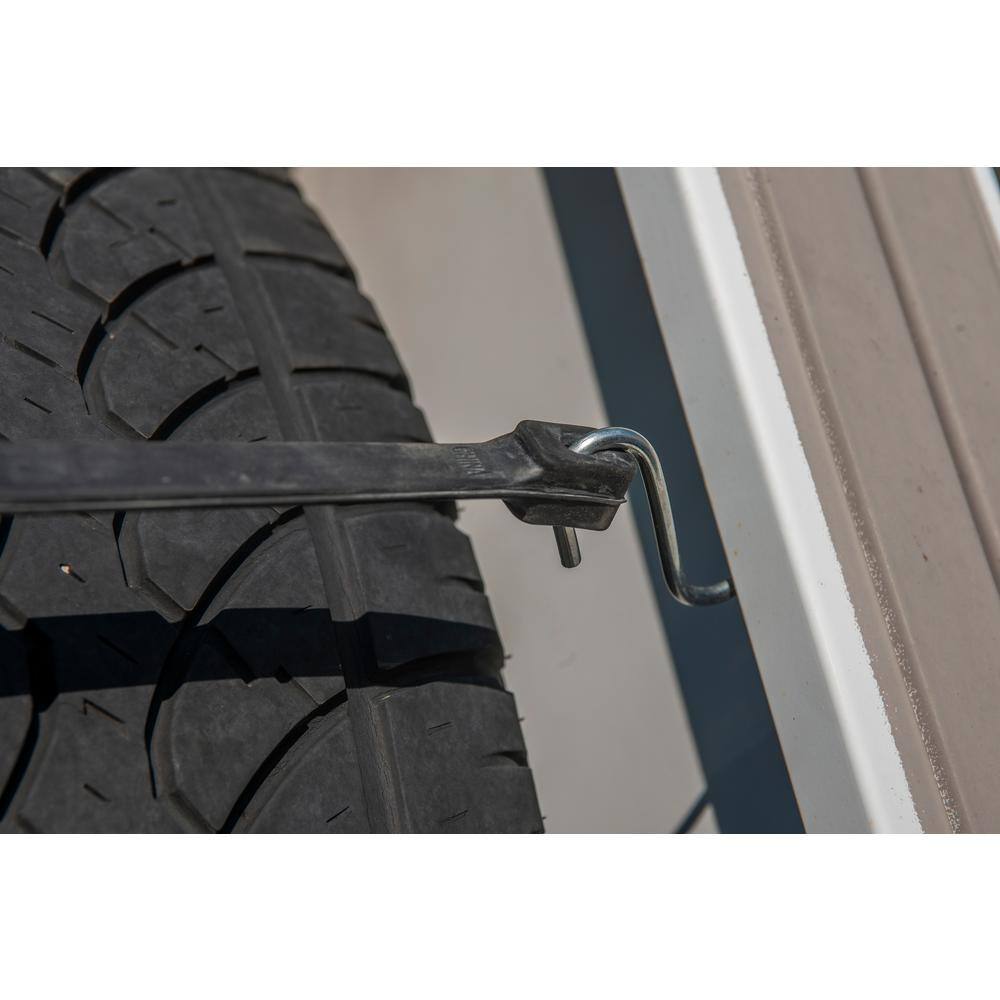 Keeper 10 in. EPDM Rubber Strap with Steel S-Hooks