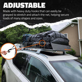 Mockins 20 in. x 36 in. Heavy-Duty Bungee Cargo Net - Stretches to 42 in. x 74 in.