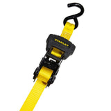 Stanley 1 in. x 14 ft. Ratchet Straps, 3,000 lbs Break Strength, 4-Pack