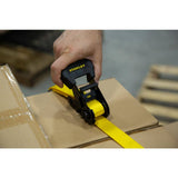 Stanley 1 in. x 14 ft. Ratchet Straps, 3,000 lbs Break Strength, 4-Pack