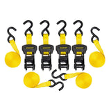Stanley 1 in. x 14 ft. Ratchet Straps, 3,000 lbs Break Strength, 4-Pack