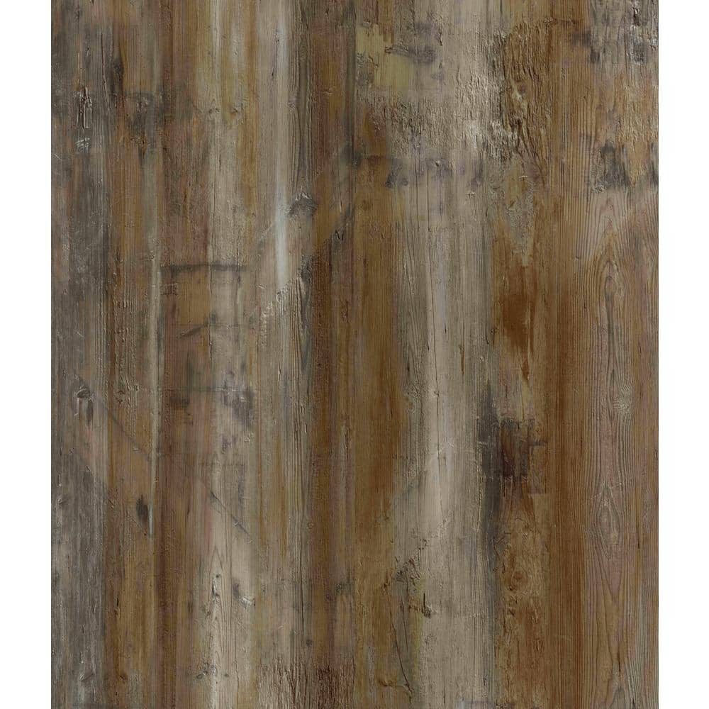 DuraDecor Weekend Warrior Blazed Barnwood 3 MIL x 6-in W x 36-in L Peel & Stick Water Resistant Luxury Vinyl Flooring (21 sf/case)