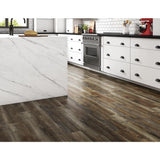DuraDecor Weekend Warrior Blazed Barnwood 3 MIL x 6-in W x 36-in L Peel & Stick Water Resistant Luxury Vinyl Flooring (21 sf/case)
