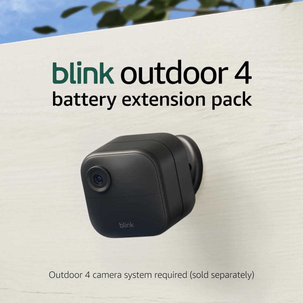 Blink Outdoor 4 Battery Extension Pack - Accessory for Outdoor 4 smart security camera, Black