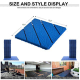 Afoxsos 1 ft. x 1 ft. Blue Plastic Interlocking Tiles Wave Pattern, Waterproof Easy to Attach, All Weather (44-Pack)