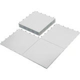 Afoxsos 14 ft. x 14 ft. High Durability Colored Flooring Tiles Interlocking Versatile Surface Deck Tiles in Gray (8 Per Pack)